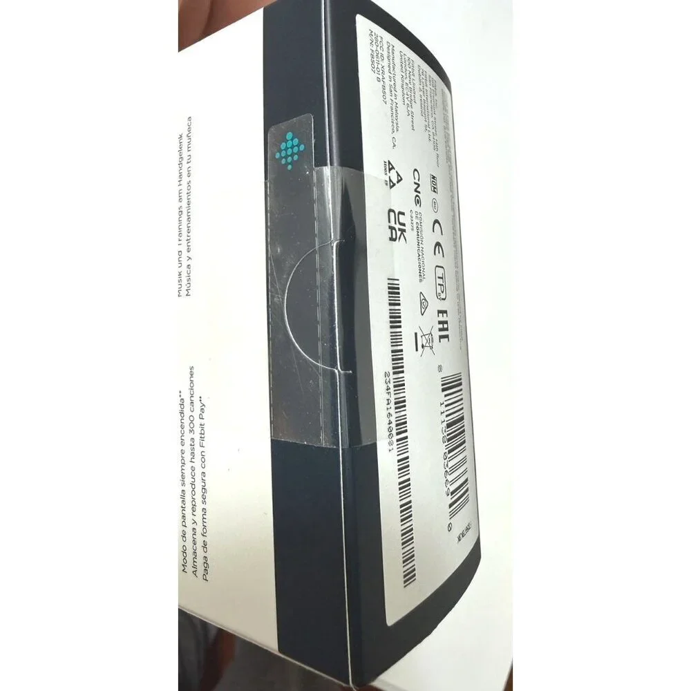 New Fitbit Versa Black Gray 2 Health and Fitness Smartwatch Sealed in Box